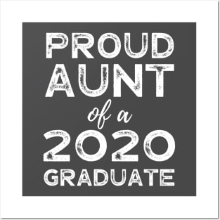 Womens Proud Aunt Of A 2020 Graduate Class Graduation Posters and Art